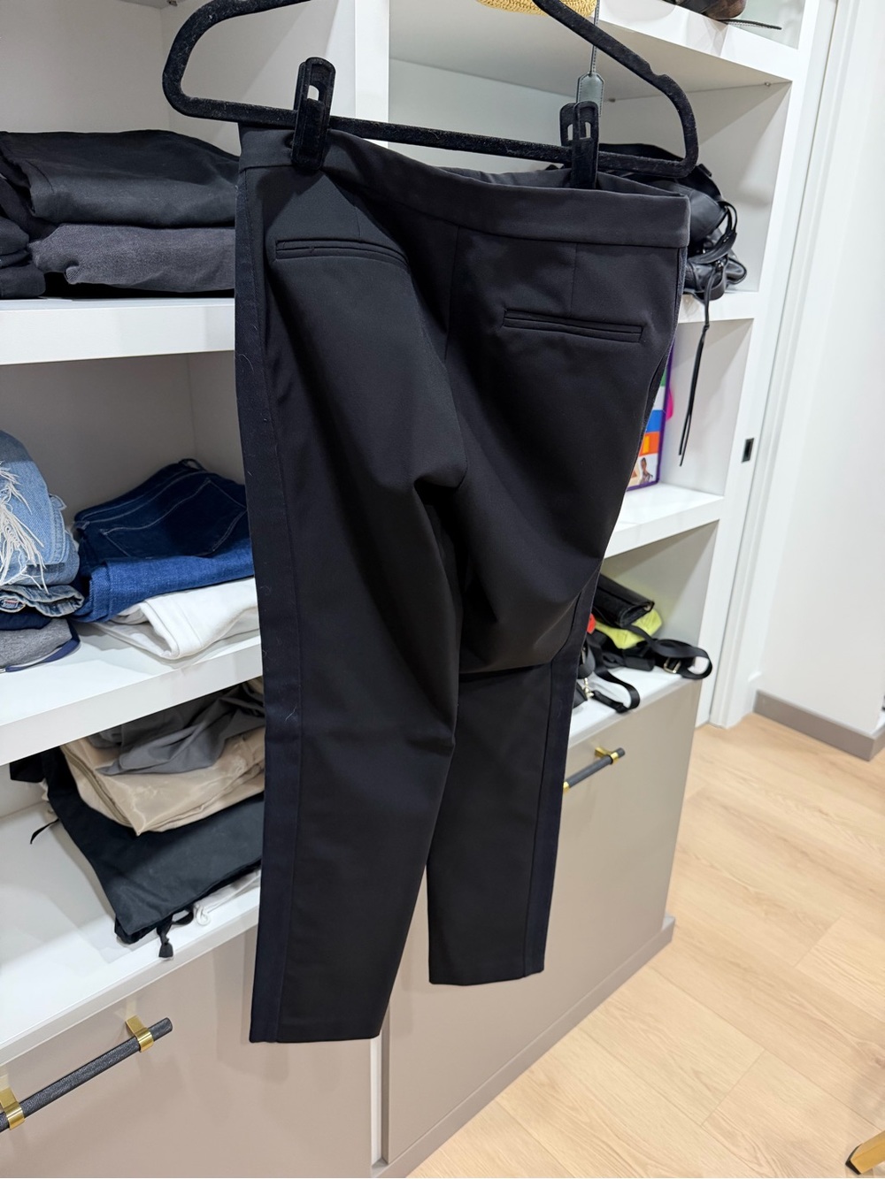 Rebecca Taylor Black Ankle Cropped Tailored Pants